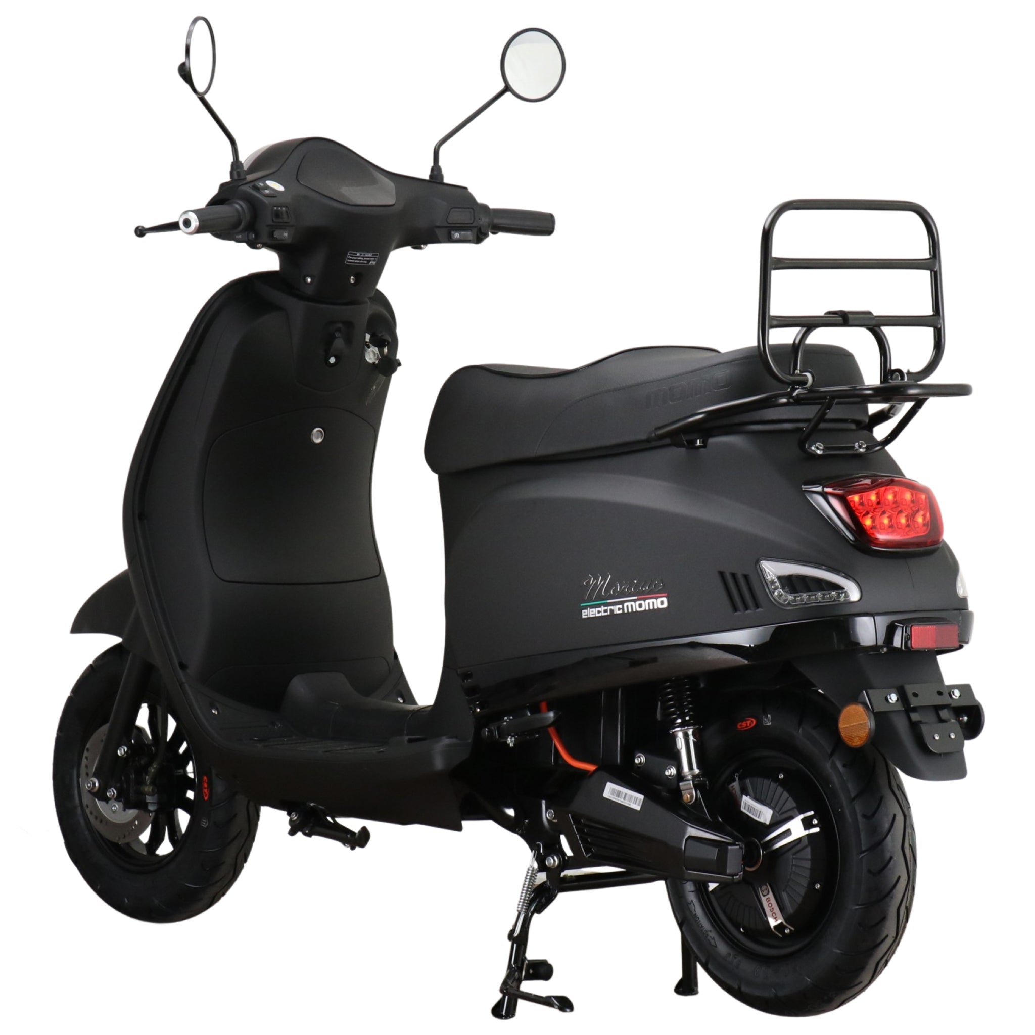 MOMO E-Morino mat zwart elektrisch