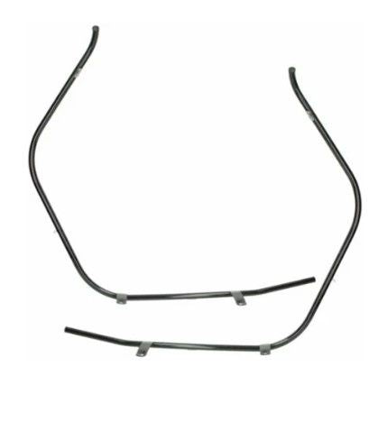 Sierbeugel set voor+achter glans zwart Momo Morino