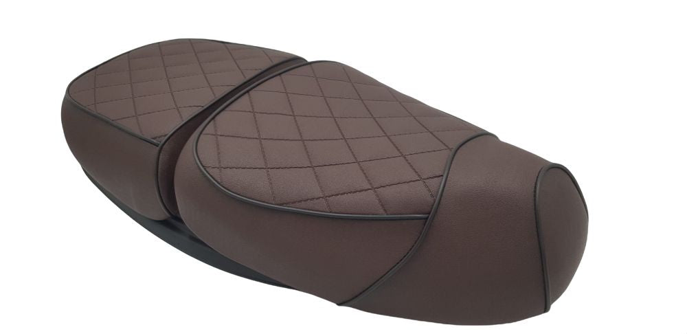 Duo-buddyseat bruin ruit Momo Morino